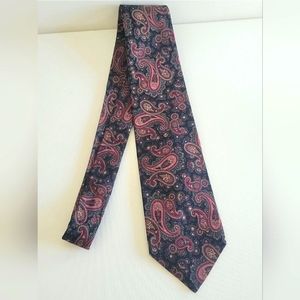 Robert Talbott Nordstrom Silk Tie Blue Red Paisley